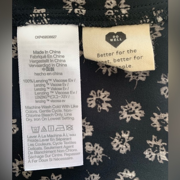 Madewell Tie Sleeve Tiered Midi Dress NWT - Picture 11 of 11